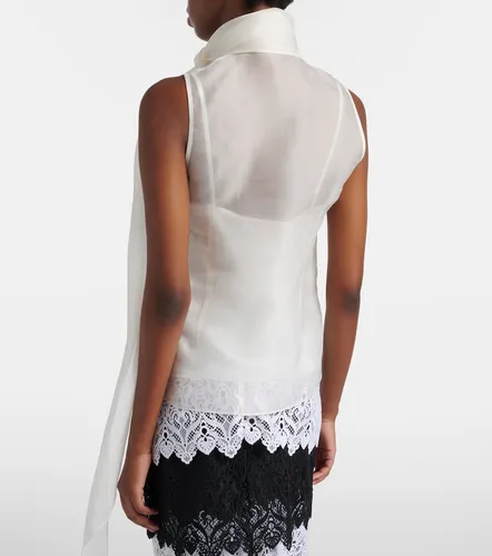 Top de seda con lazada - Carolina Herrera - Modalova