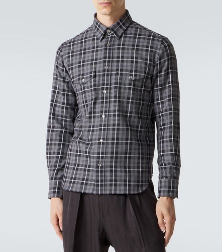 Camisa Western de sarga de algodón - Tom Ford - Modalova