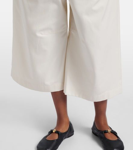 Culottes de gabardina de algodón y seda - Loewe - Modalova