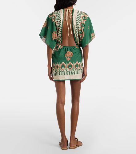 Vestido corto de algodón estampado - Johanna Ortiz - Modalova