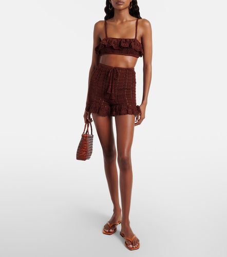 Shorts de croché de algodón - Anna Kosturova - Modalova