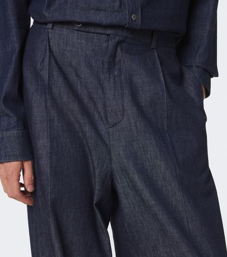 Pantalones anchos de chambray de algodón - Jil Sander - Modalova