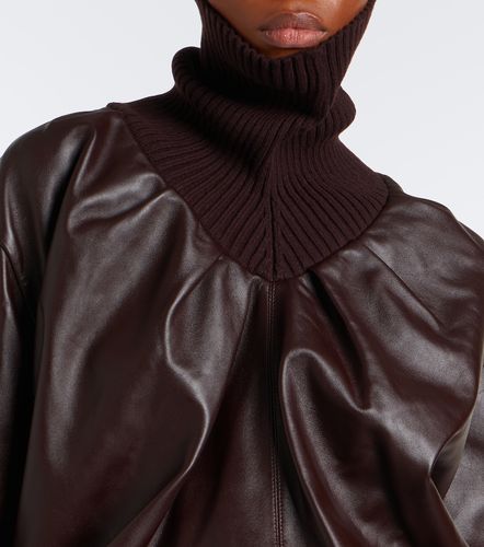 Leather turtleneck top - Victoria Beckham - Modalova
