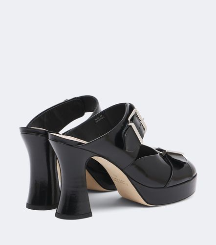 Mules Buckle Sculpt de piel - Simone Rocha - Modalova