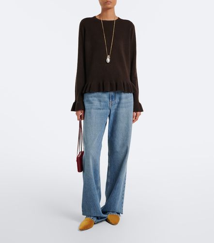 Pullover con volant in lana vergine e cashmere - Jardin des Orangers - Modalova