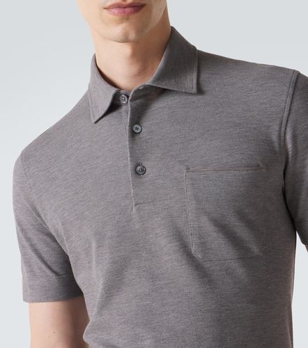Zegna Polo de piqué de algodón - Zegna - Modalova