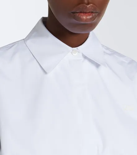 Camisa cropped de popelín de algodón - Loewe - Modalova