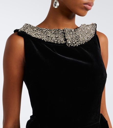 Daphne embellished velvet minidress - The New Arrivals Ilkyaz Ozel - Modalova