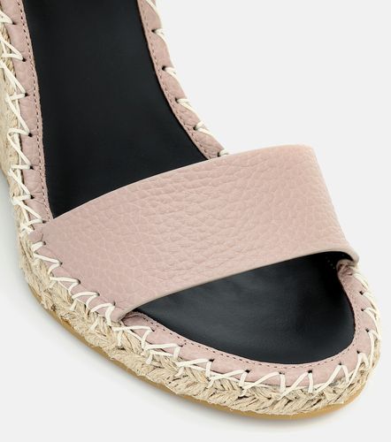Espadrillas Rockstud Double in pelle con zeppa - Valentino Garavani - Modalova