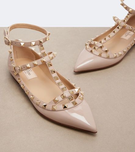Rockstud patent leather ballet flats - Valentino Garavani - Modalova