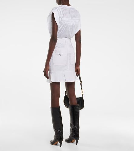Gonna Regane in cotone con volant - Marant Etoile - Modalova