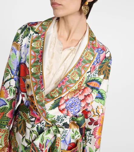 Chaqueta envolvente de seda floral - Etro - Modalova