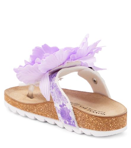 Sandalias con apliques florales - Monnalisa - Modalova