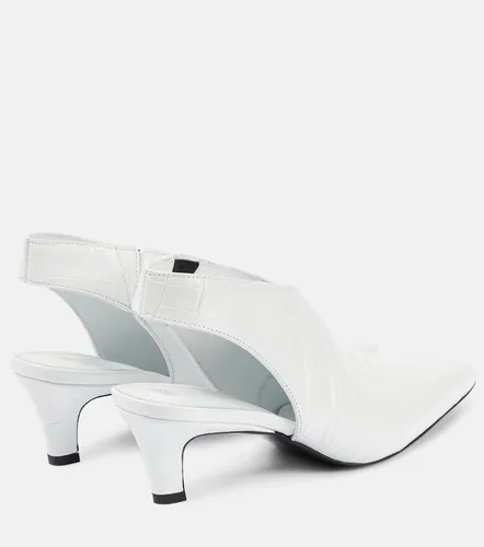 The Croco Slim leather slingback pumps - Toteme - Modalova