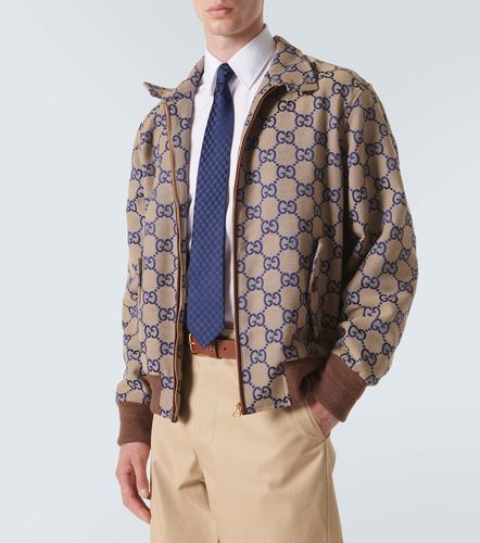 Corbata de sarga de seda con GG - Gucci - Modalova