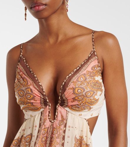 Vestido midi Maxine de ramio con paisley - Zimmermann - Modalova
