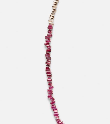 Collana Bold in rosa 18kt con diamanti e zaffiri - Suzanne Kalan - Modalova