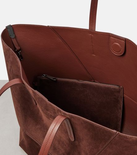 Borsa Duo Large in suede - Brunello Cucinelli - Modalova