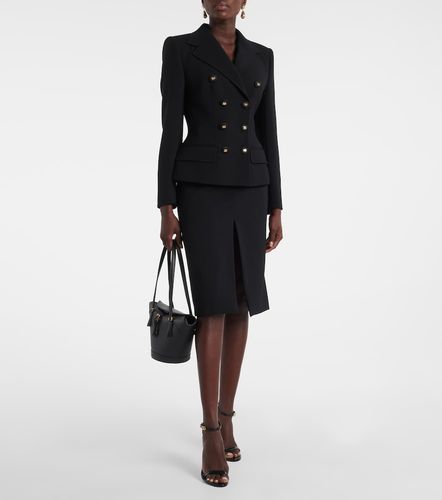 High-rise wool midi skirt - Dolce&Gabbana - Modalova