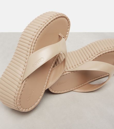Chloé Sandali Nama 80 in pelle con zeppa - Chloe - Modalova