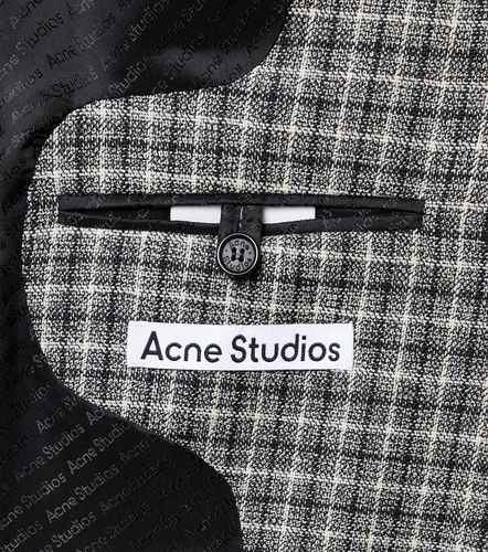 Chaqueta de traje de lana a cuadros - Acne Studios - Modalova