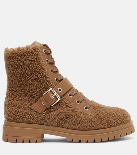 Stivali stringati Chamonix in shearling con pelle - Gianvito Rossi - Modalova