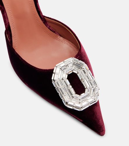 Slingback-Pumps Camelia 90 aus Samt - Amina Muaddi - Modalova