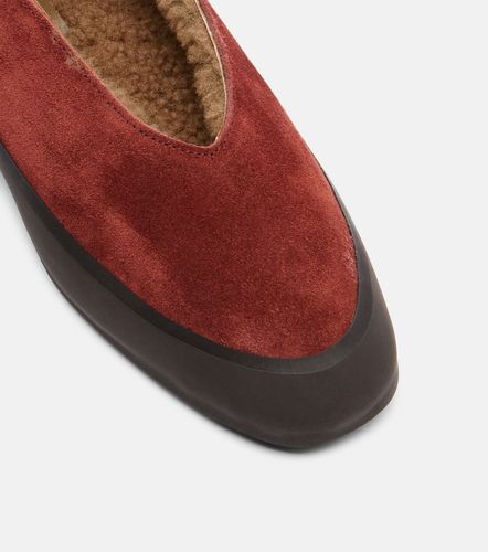 Le Monde Béryl Ballerine Apres Ski in suede con shearling - Le Monde Beryl - Modalova