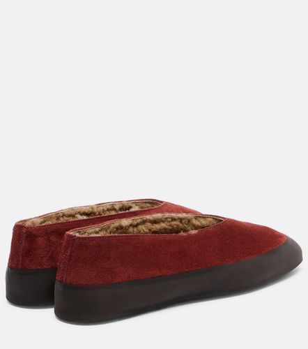 Le Monde Béryl Ballerine Apres Ski in suede con shearling - Le Monde Beryl - Modalova