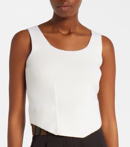 Ribbed-knit wool-blend bustier - Alaia - Modalova