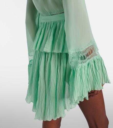 Minifalda de georgette plisada - Blumarine - Modalova
