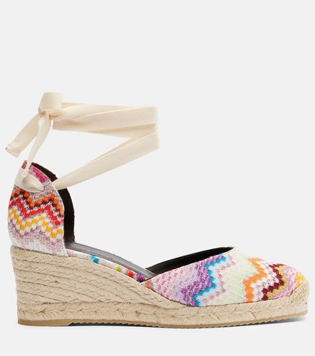 Alpargatas con cuña Eva de lamé en zigzag - Missoni - Modalova