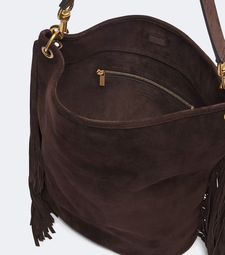 Borsa a spalla Asher in suede con frange - Nili Lotan - Modalova