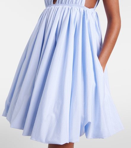 Striped cotton poplin minidress - Alaia - Modalova