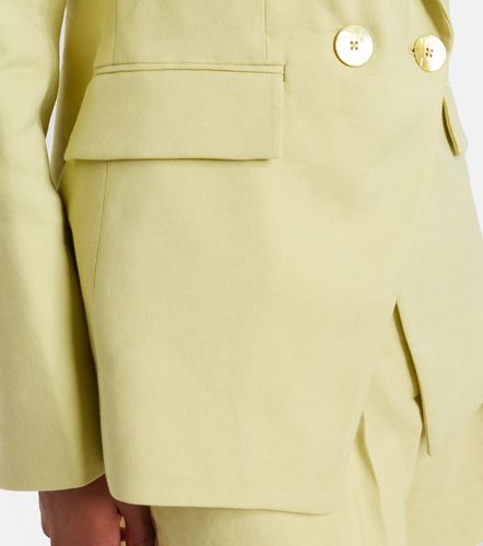 Miller double-breasted linen-blend twill blazer - Veronica Beard - Modalova