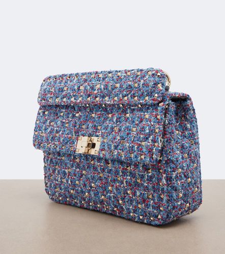 Borsa a mano Rockstud Spike Medium in tweed - Valentino Garavani - Modalova