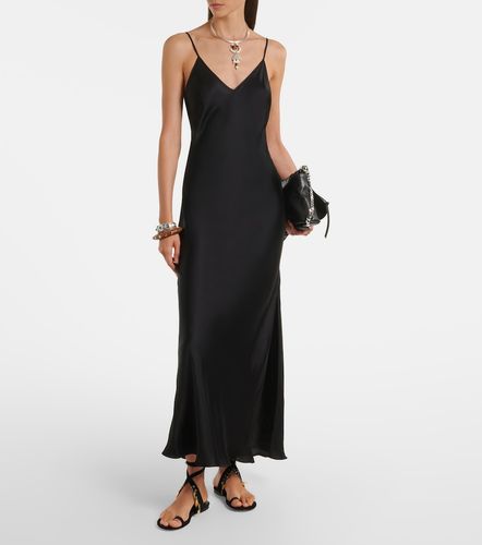 Vestido largo Nevana de satén - Isabel Marant - Modalova