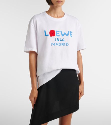 Camiseta oversized de jersey de algodón con logo - Loewe - Modalova