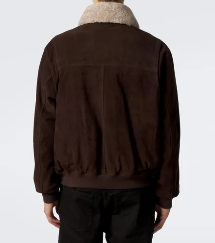 Bari shearling-trimmed suede blouson jacket - Arma - Modalova