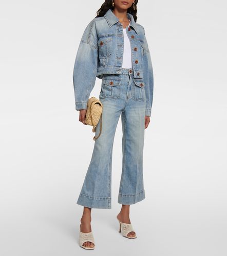 Raie cropped denim jacket - Zimmermann - Modalova