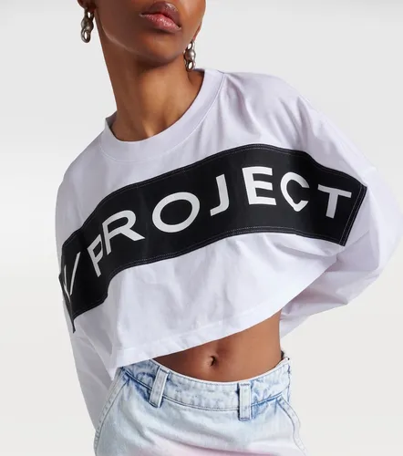 Crop top de jersey de algodón con logo - Y/Project - Modalova