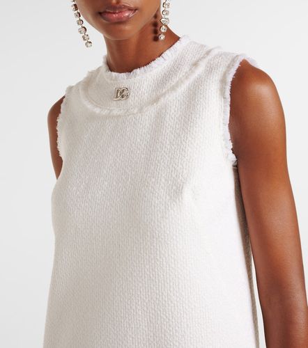 DG wool-blend tweed shift dress - Dolce&Gabbana - Modalova