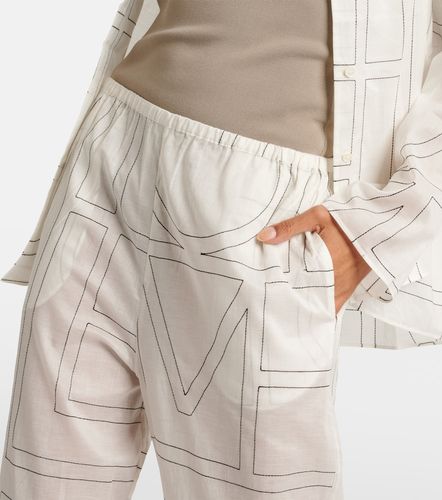 Pantaloni Monogram in misto cotone - Toteme - Modalova