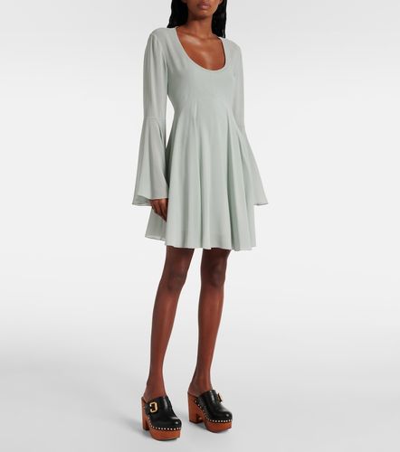 Chloé Vestido corto de chifón de seda - Chloe - Modalova
