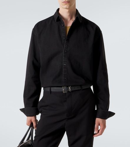 Camisa Cassandre de denim - Saint Laurent - Modalova