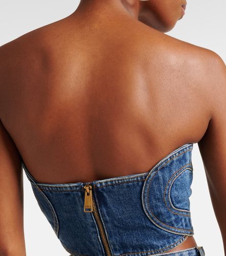 Area Strapless denim top - Area - Modalova