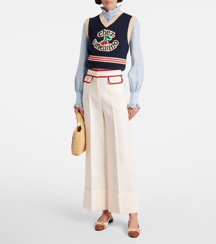 Pantalones anchos de Crepe Couture - Valentino Garavani - Modalova