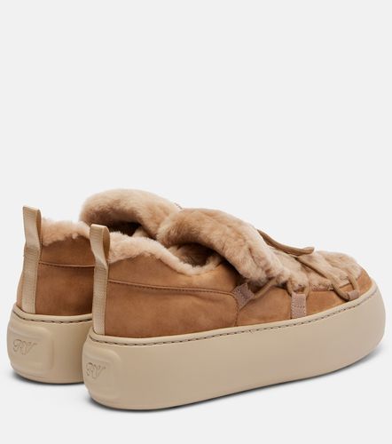 Sneakers Viv' Up in suede e shearling - Roger Vivier - Modalova