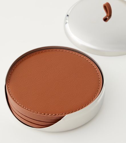 Set di 4 sottobicchieri Sky in pelle - Georg Jensen - Modalova