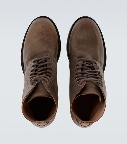 Distressed leather combat boots - The Row - Modalova